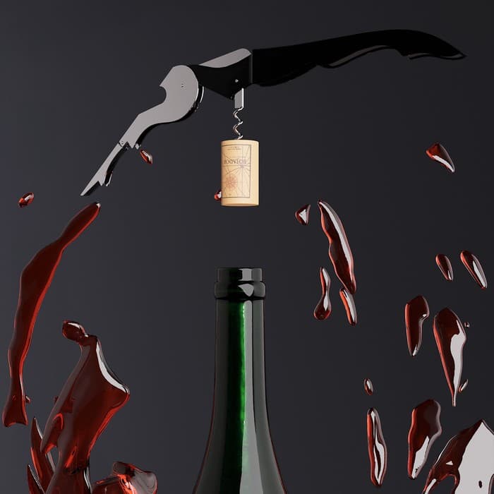 Штопор-открывашка универсальная Доляна, 12 см, чёрный