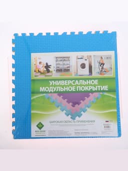 Мягкий коврик - пазл, 4 детали, универсальный, 60×60, МИКС