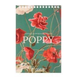 Блокнот А5, 40 листов на гребне «Цветы» Паттерн, обложка ламинированный картон, блок 55 г/м², МИКС