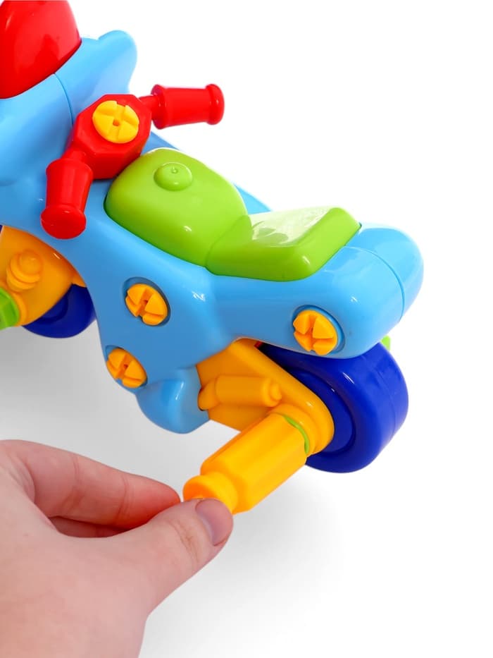 Конструктор для малышей «Мотоцикл», 27 деталей