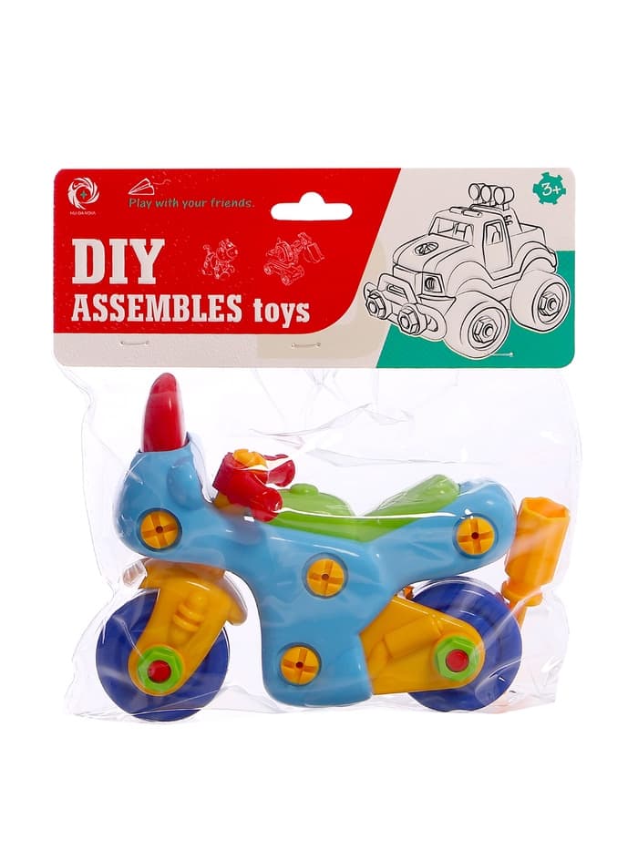 Конструктор для малышей «Мотоцикл», 27 деталей