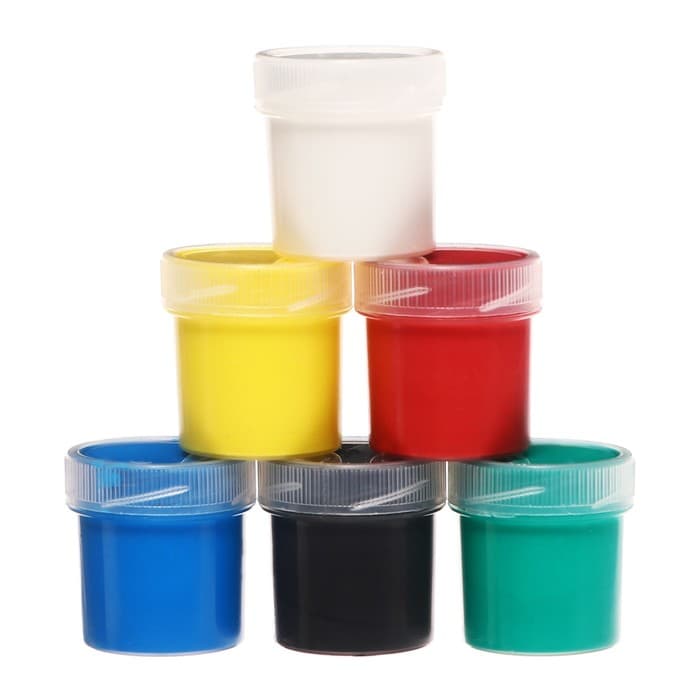 Краска акриловая, набор 6 цветов × 20 мл, Calligrata, художественная, морозостойкая, в картонной коробке