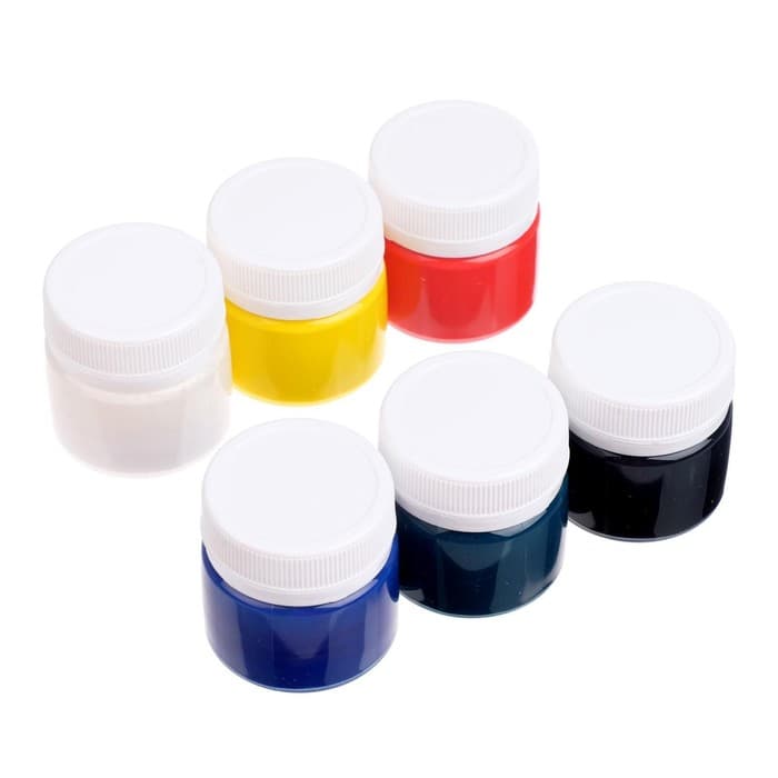 Краска акриловая, набор 6 цветов × 20 мл, Calligrata, художественная, морозостойкая, в картонной коробке