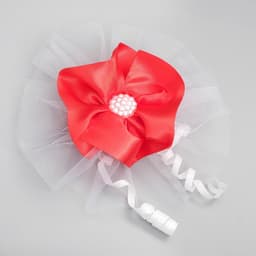 Бант для декора, набор 4 шт., красный