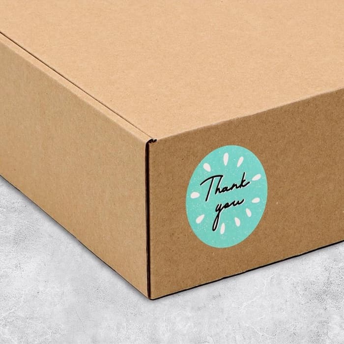Наклейки для бизнеса и подарков Thank you, 4×4 см, 50 шт.