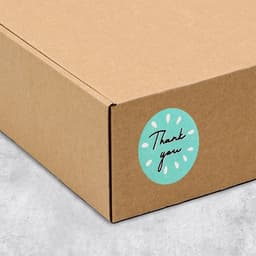 Наклейки для бизнеса и подарков Thank you, 4×4 см, 50 шт.