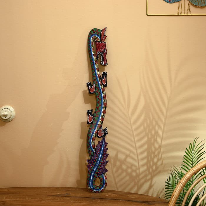 Панно «Дракон», 96×14×1.5 см, дерево, МИКС