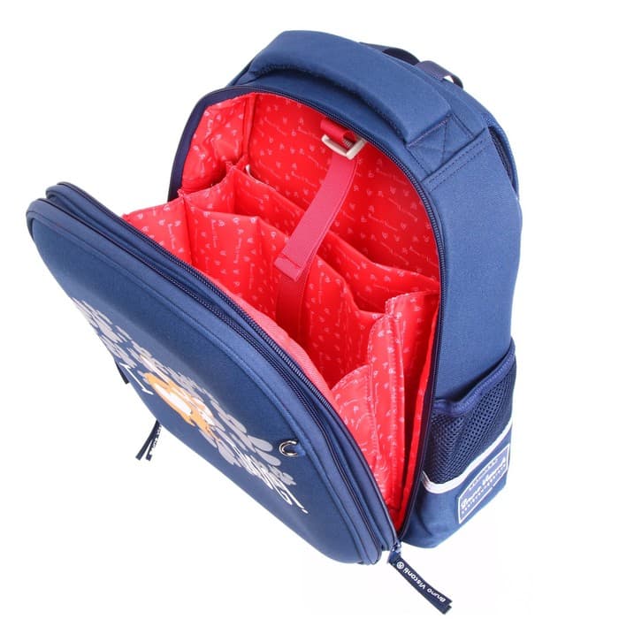 Рюкзак каркасный 36×28×17 см, + пенал, Bruno Visconti «Корги»