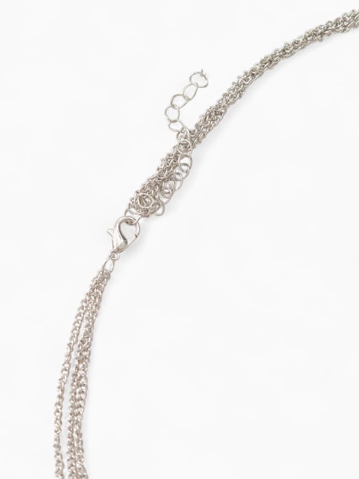 Набор 2 предмета: серьги, бусы «Унисон» накрученность, чёрный в серебре, 60 см