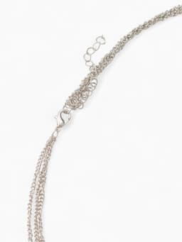 Набор 2 предмета: серьги, бусы «Унисон» накрученность, чёрный в серебре, 60 см