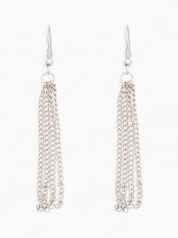 Набор 2 предмета: серьги, бусы «Унисон» накрученность, чёрный в серебре, 60 см