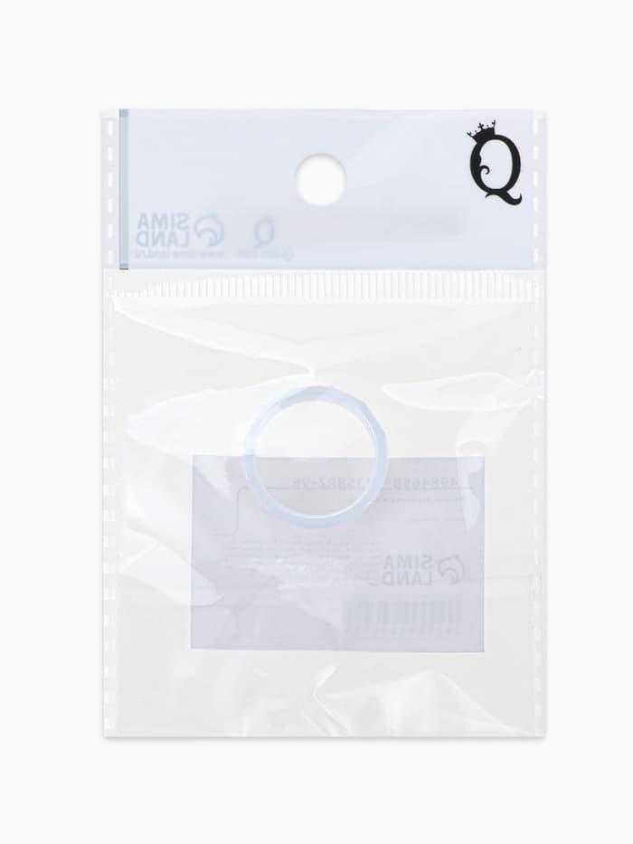 Кольцо керамическое «Минимал» огранка прямоугольник, 6 мм, белое, 18 размер