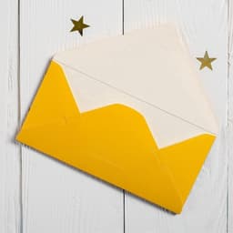 Конверт для денег с деревянным элементом «С Днём Рождения» звездочки, 16.5×8 см