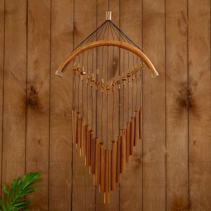 Музыка ветра «Песня», 35×1.5×75 см, бамбук