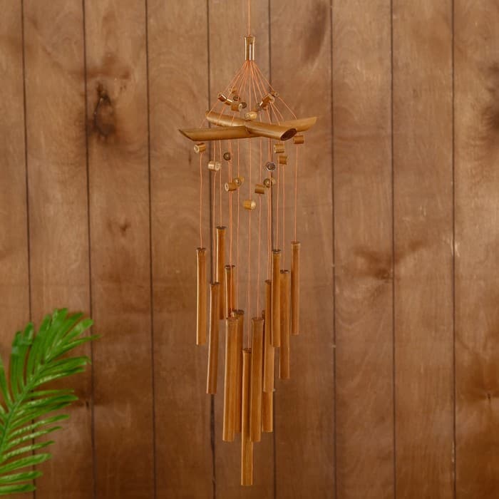 Музыка ветра «Спокойствие», 20×20×65 см, бамбук