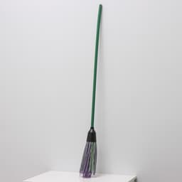 Метла полипропиленовая, наборная, с черенком, 3 фланца, МИКС