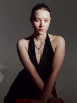 Набор 2 предмета: серьги, колье «Листопад», ромб, изумрудно-белый в серебре, 45 см