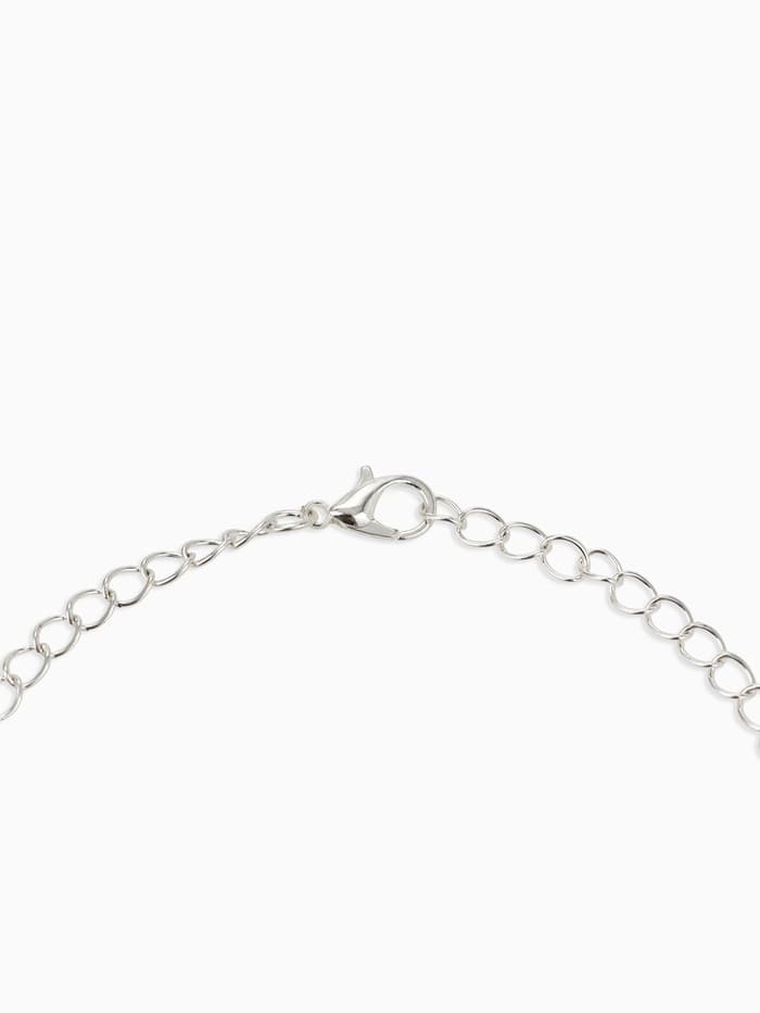 Набор 2 предмета: серьги, колье «Листопад», капли, сине-белый в серебре, 45 см