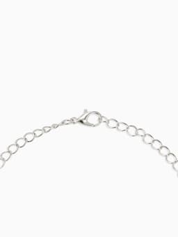 Набор 2 предмета: серьги, колье «Листопад», капли, сине-белый в серебре, 45 см