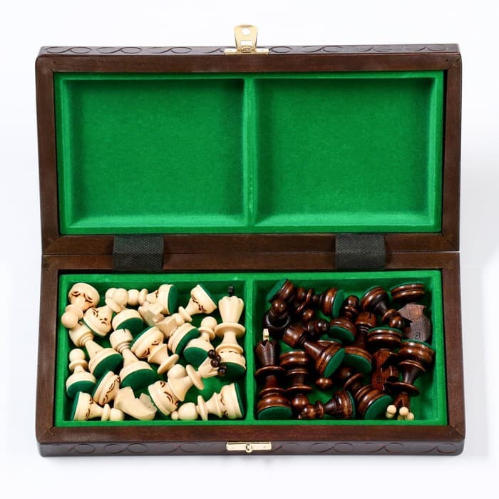 Шахматы подарочные «Изумруд», деревянные, 28×28 см
