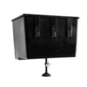 Бак для душа, 55 л, с ЭВН (20 - 60 ˚С), пластиковый, чёрный