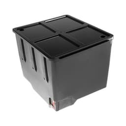 Бак для душа, 55 л, с ЭВН (20 - 60 ˚С), пластиковый, чёрный