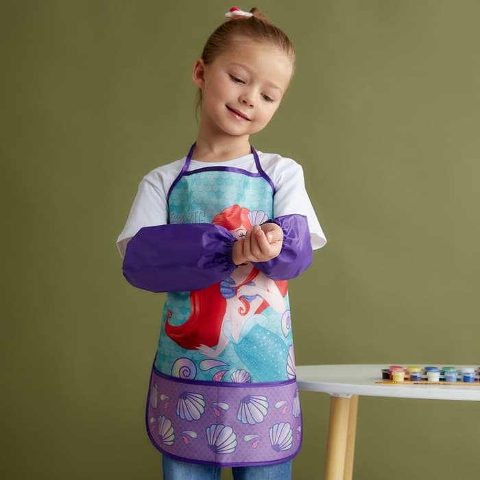 Фартук с нарукавниками детский «Ариэль», Принцессы, 49×39 см