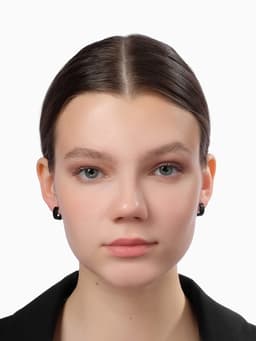 Серьги кольца чёрные QF «Нео», d=1.4 см