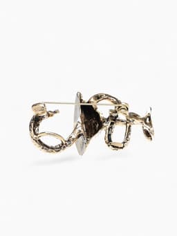 Брошь «Змея в геральдике», медицина, цвет чернёное золото