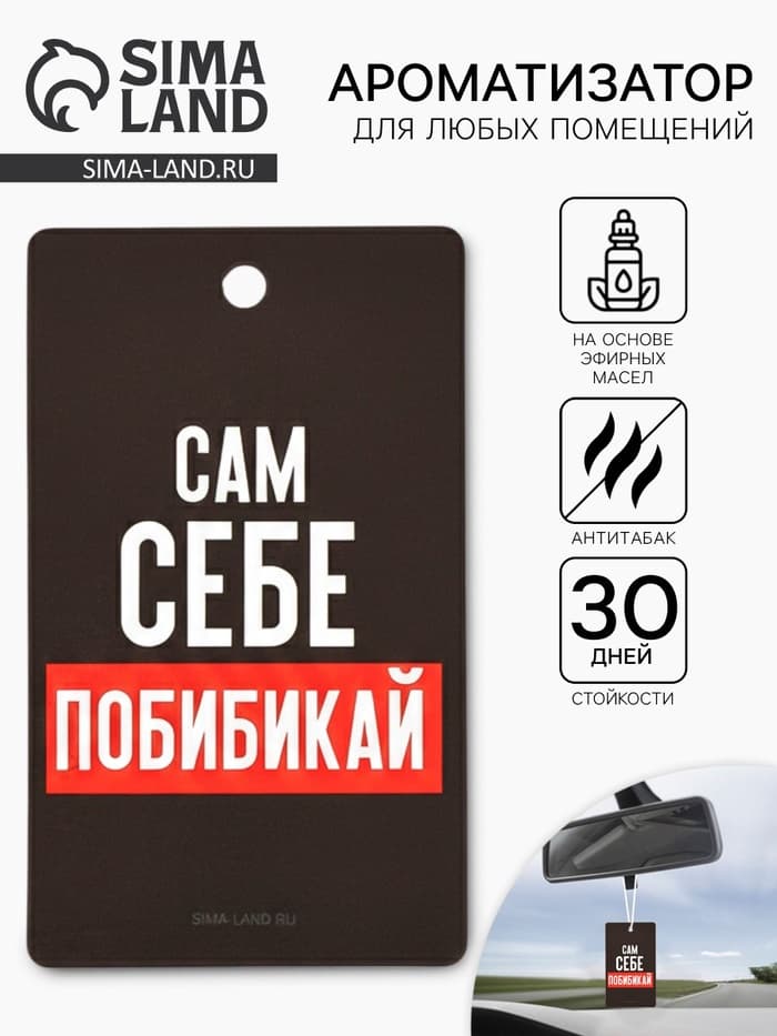 Ароматизатор в машину «Сам себе побибикай», аромат антитабак