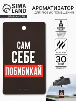 Ароматизатор в машину «Сам себе побибикай», аромат антитабак