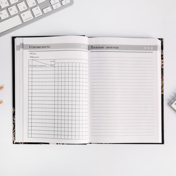 Ежедневник недатированный, А5, 160 л., твердая обложка «Золотой учитель»