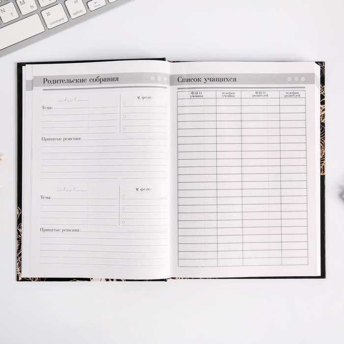 Ежедневник недатированный, А5, 160 л., твердая обложка «Золотой учитель»