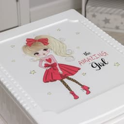 Комод 4-х секционный «Декор. Красотка», 38.5×47×95 см, белый