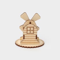 Подставка под зубочистки Доляна «Мельница», 7×7×7 см, дерево