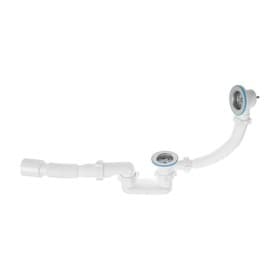 Сифон для ванны «АНИ Пласт» C6055, 1 1/2"x40 мм, плоский, с гофрой 40×50 мм