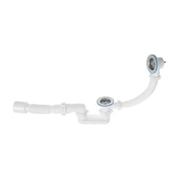 Сифон для ванны «АНИ Пласт» C6055, 1 1/2"x40 мм, плоский, с гофрой 40×50 мм