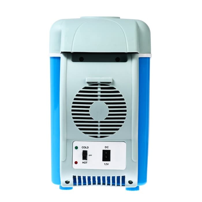 Автохолодильник, 7.5 л, 12 В, с функцией подогрева, серо-голубой