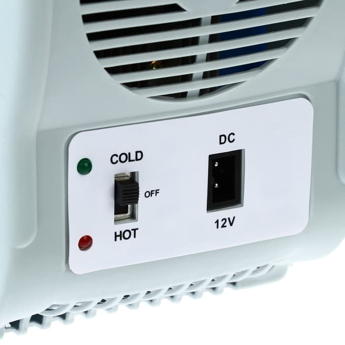 Автохолодильник, 7.5 л, 12 В, с функцией подогрева, серо-голубой