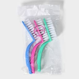 Щётки с изогнутой удлинённой ручкой Доляна, 15 см, 3 шт.