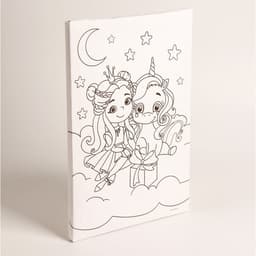 Картина по номерам для детей «Принцесса с единорогом», 20×30 см