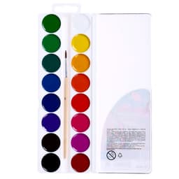 Акварель «Луч. ZOO», 16 цветов, с кистью