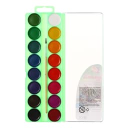 Акварель «Луч. ZOO», 16 цветов, с кистью