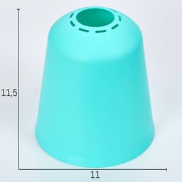 Плафон универсальный «Цилиндр», Е14/Е27, лазурный, 11×11×12 см