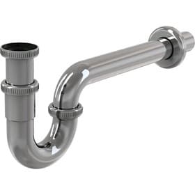 Сифон для раковины Alcaplast A432, DN=32 мм, U-форма с накидной гайкой 5/4", металл, хром