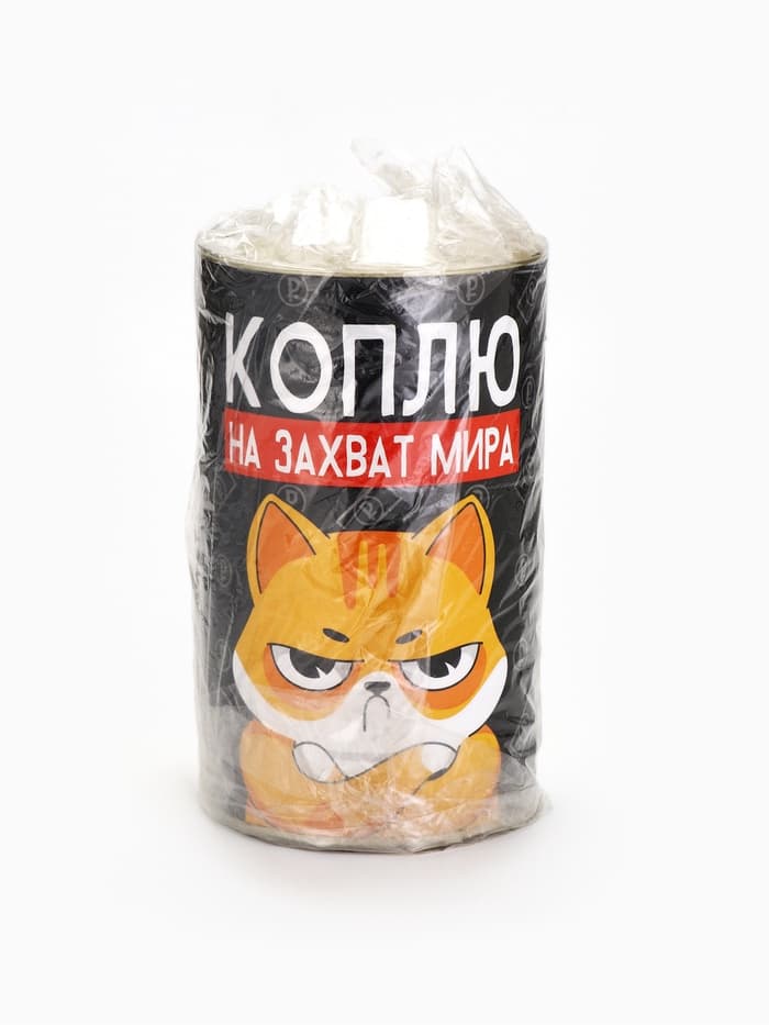 Копилка XXL «Коплю на захват мира», 20×12.5 см