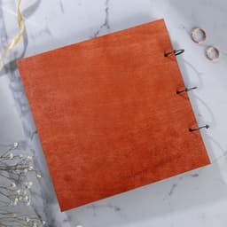 Книга пожеланий на свадьбу, в деревянной обложке «Узоры»