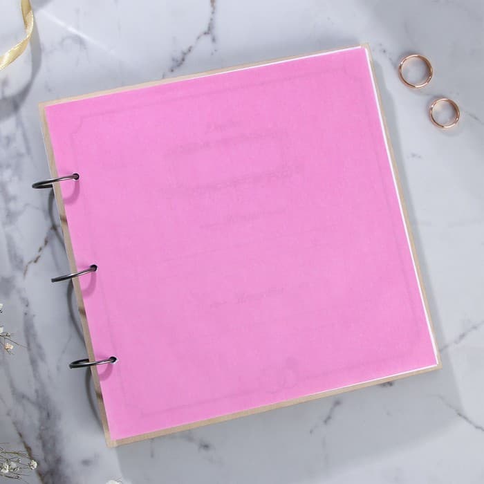 Книга пожеланий на свадьбу, в деревянной обложке «Розы»