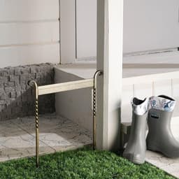 Декроттуар для очистки обуви, 42.5×39.5 см, витой, бронза