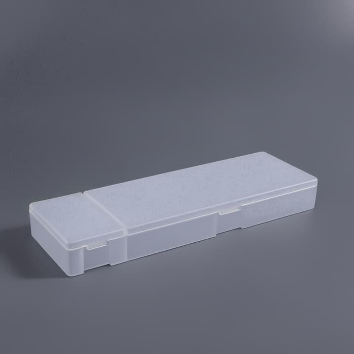 Бокс для хранения мелочей, 2 ячейки, 21×7×2.5 см, белый